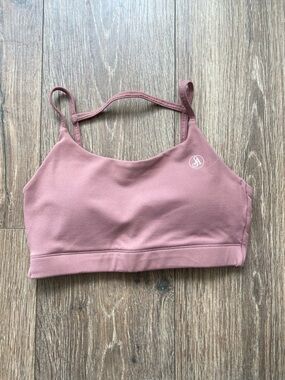 Athletic Crop Bralette in Dusty Rose